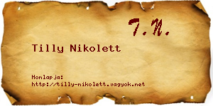 Tilly Nikolett névjegykártya